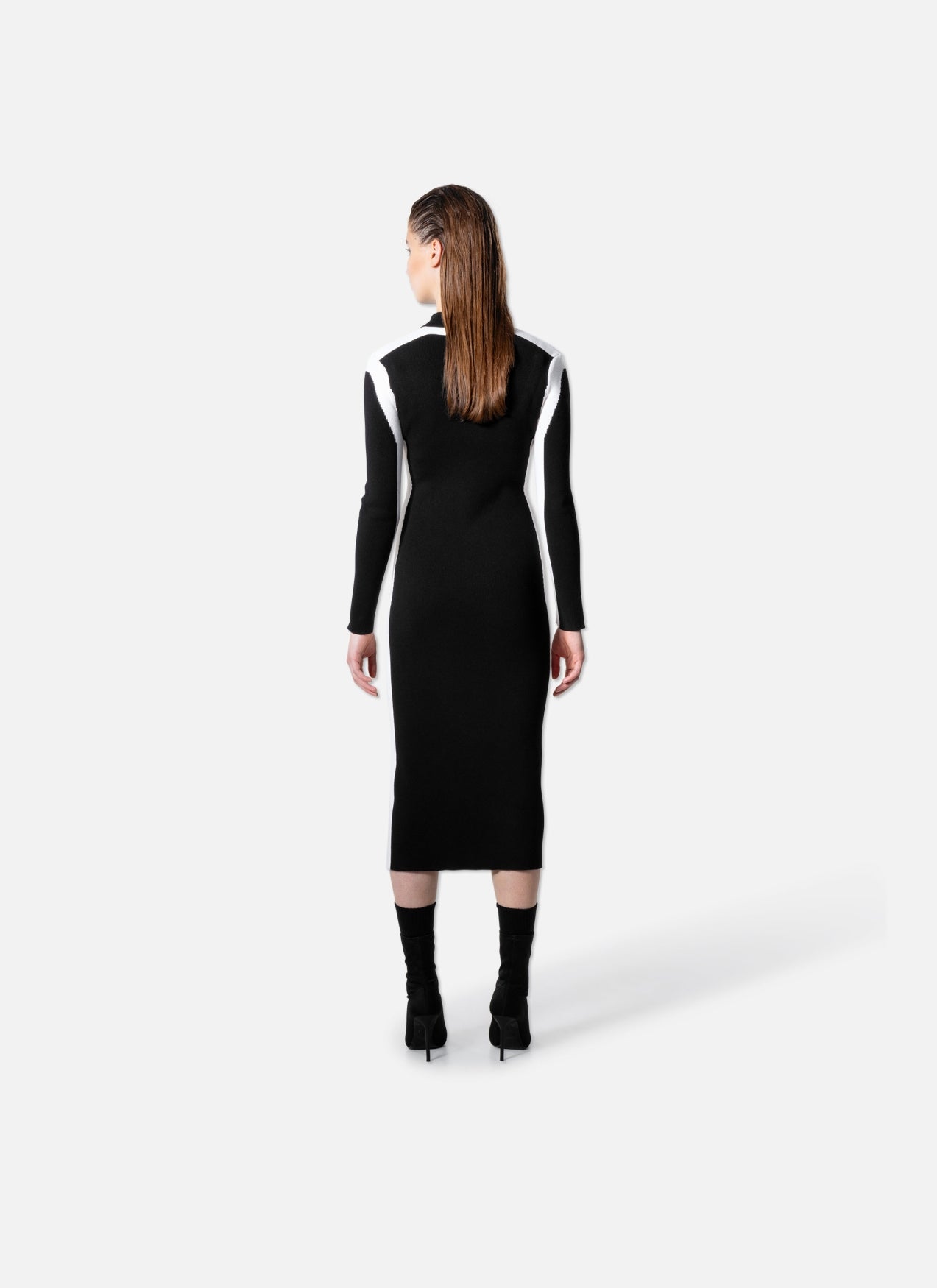 Knitted Bodycon Dress | Black