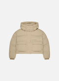 Cropped WMNS Puffer | Sand