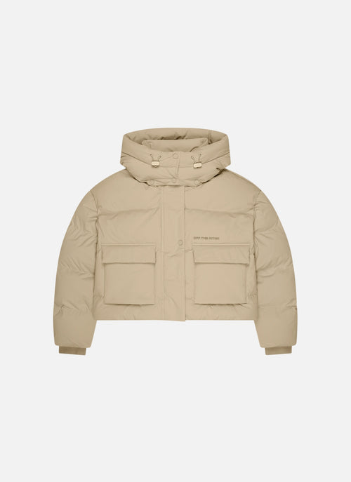 Cropped WMNS Puffer | Sand
