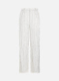 Striped Trousers | White