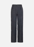 Striped Trousers | Black