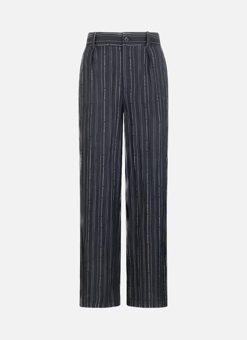 Striped Trousers | Black