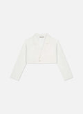 Lana Cropped Blazer | Gebroken Wit