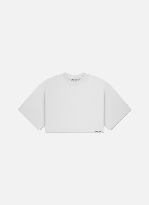 Lana Cropped Tee | White