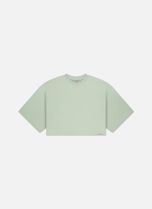 Lana Cropped Tee | Green/Green