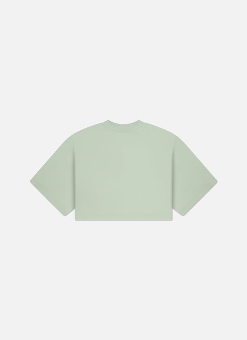 Lana Cropped Tee | Green/Green