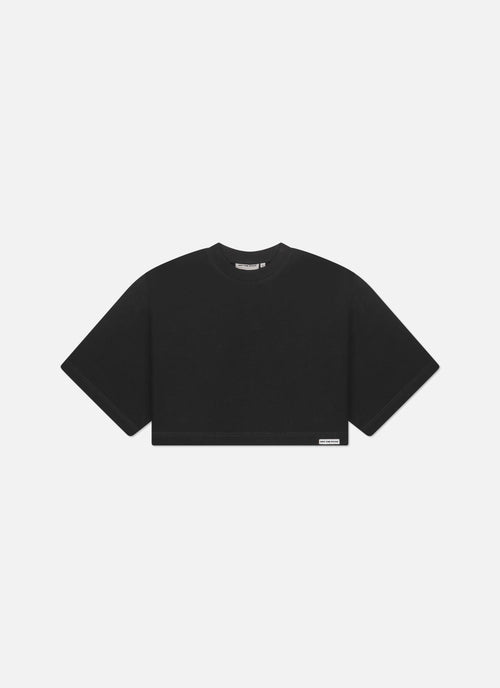 Lana Cropped Tee | Black