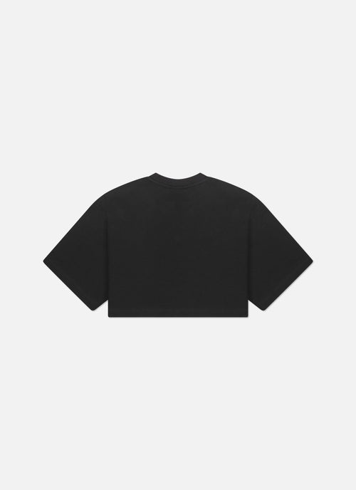 Lana Cropped Tee | Black