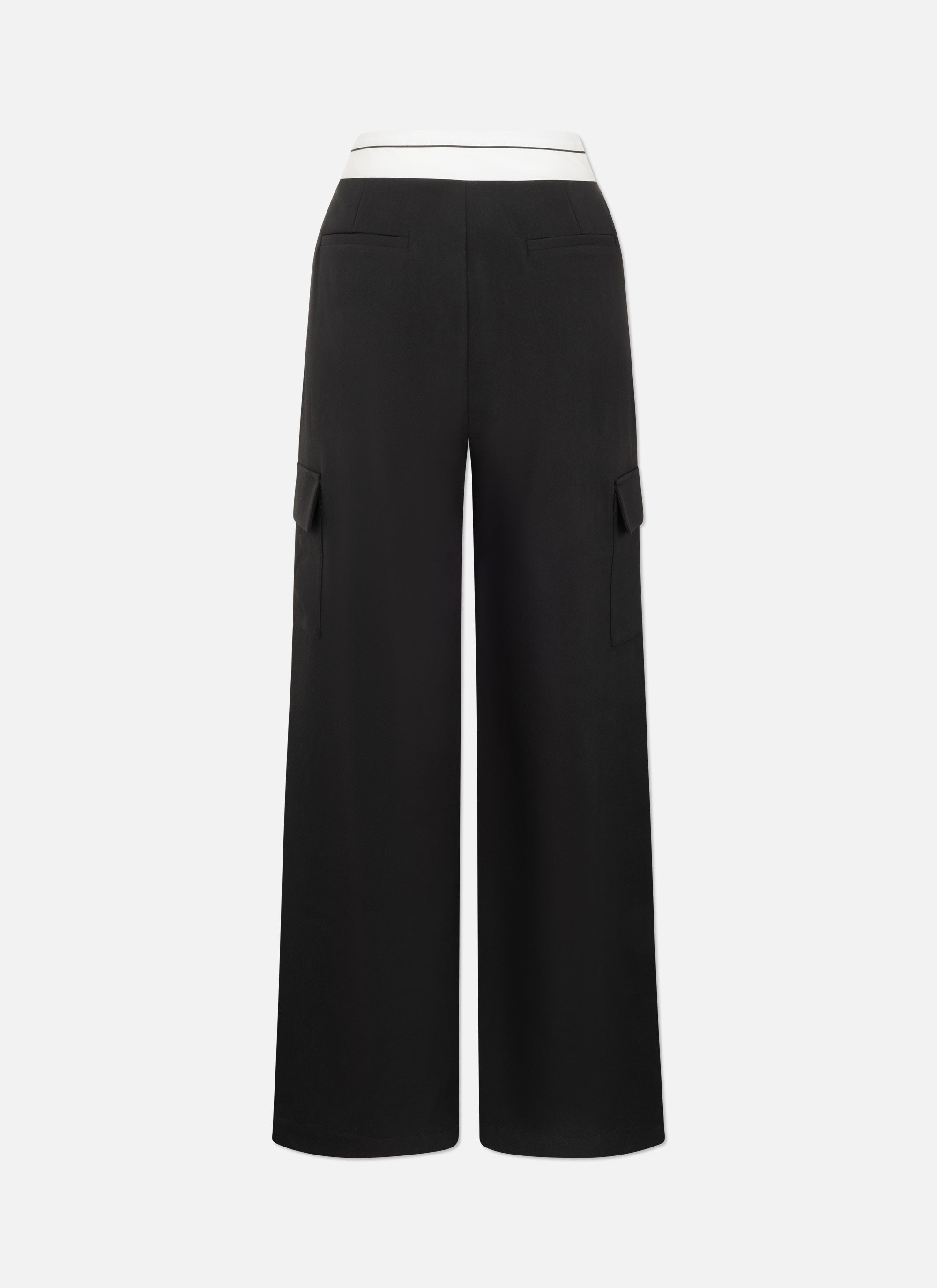 Pleated Lana Pants | Black
