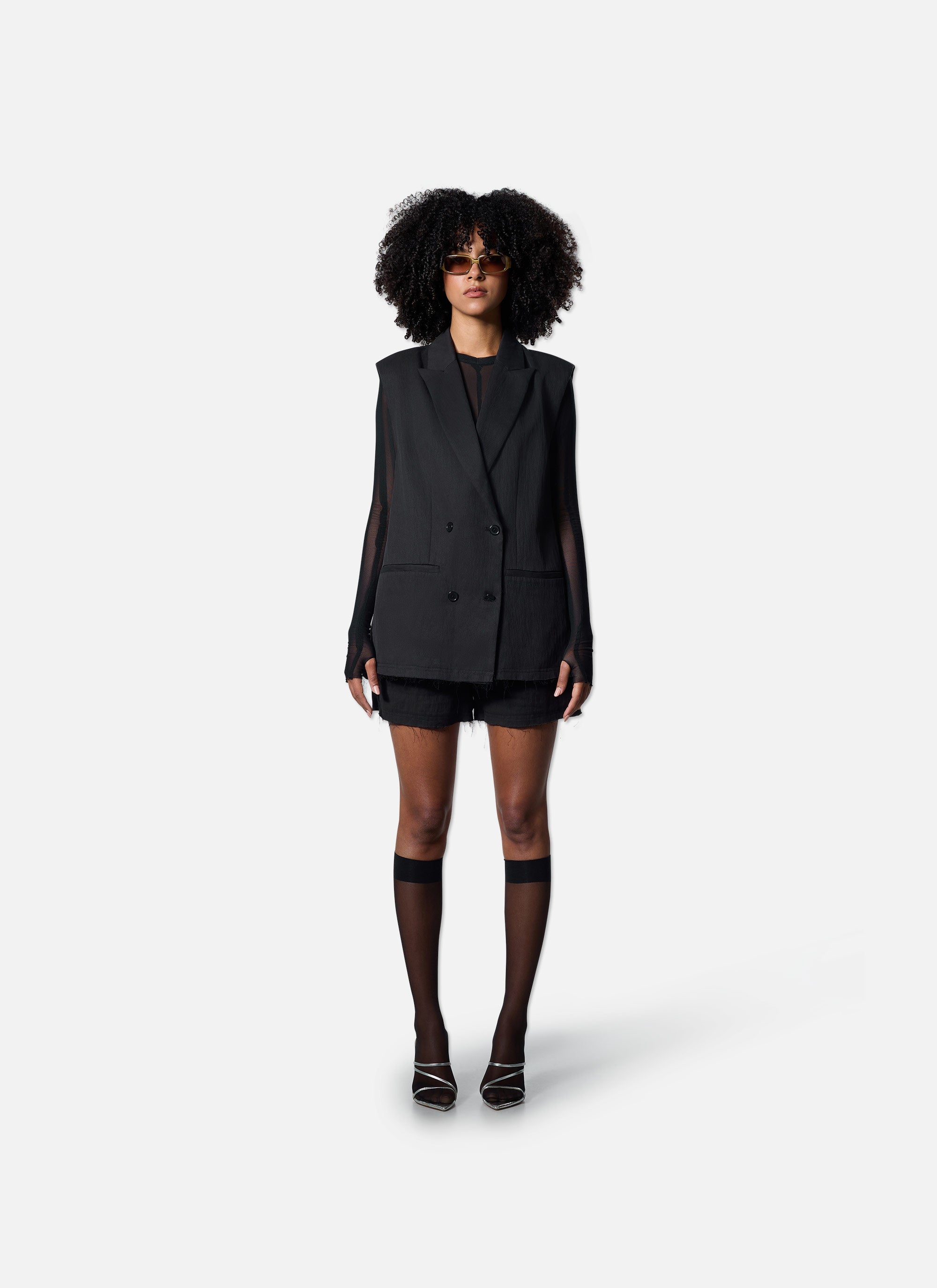 Frayed Shorts | Black