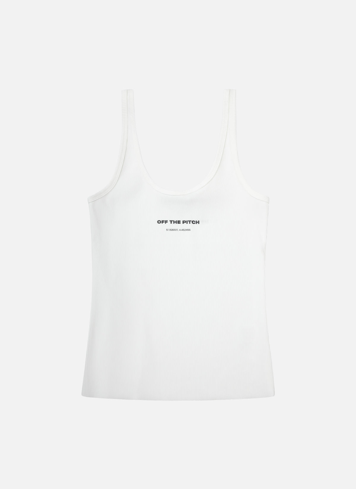 Ribbed Tank Top | White