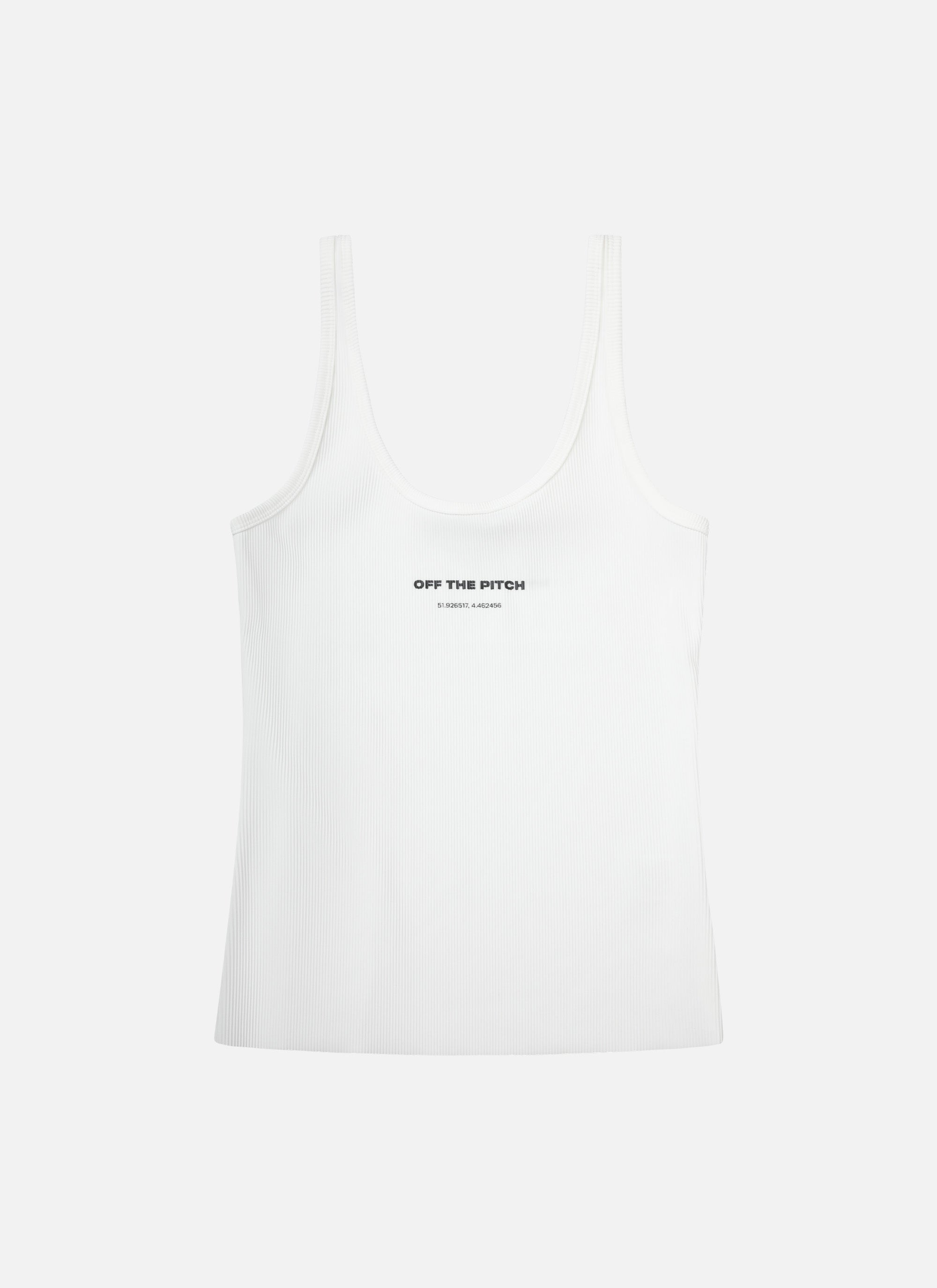 Ribbed Tank Top | White