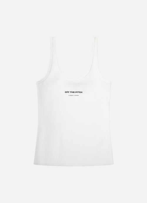 Ribbed Tank Top | White