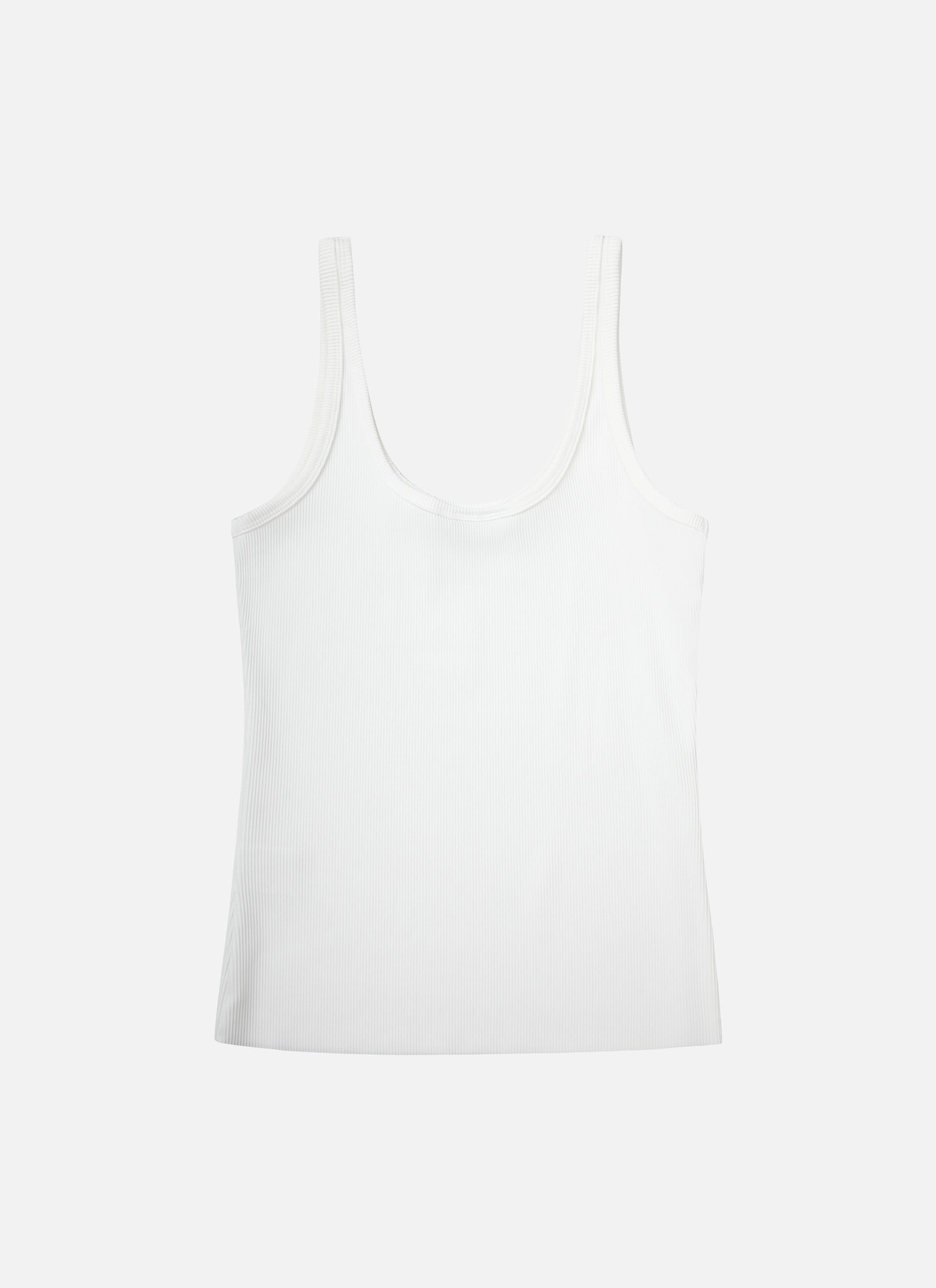 Ribbed Tank Top | White