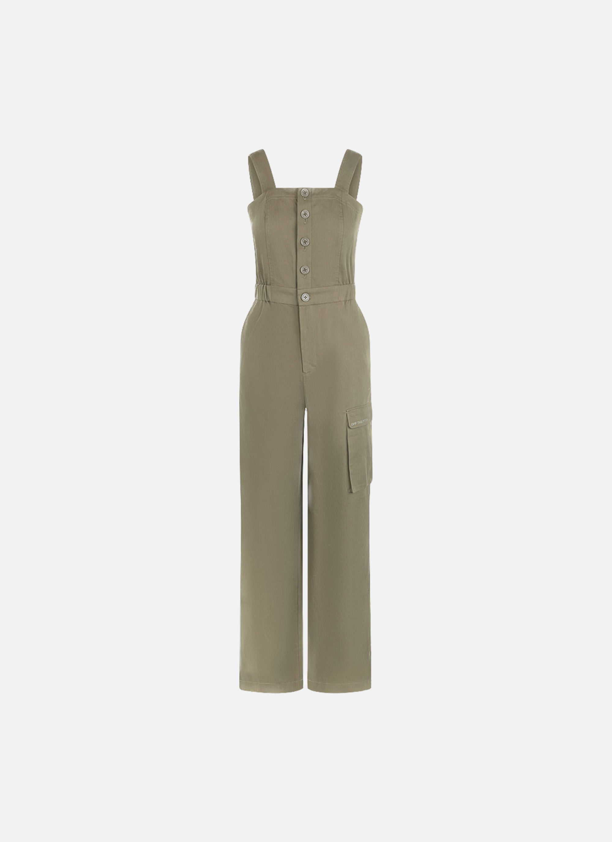 Tailored Straps Jumpsuit | Army