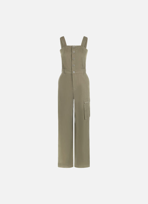 Tailored Straps Jumpsuit | Army
