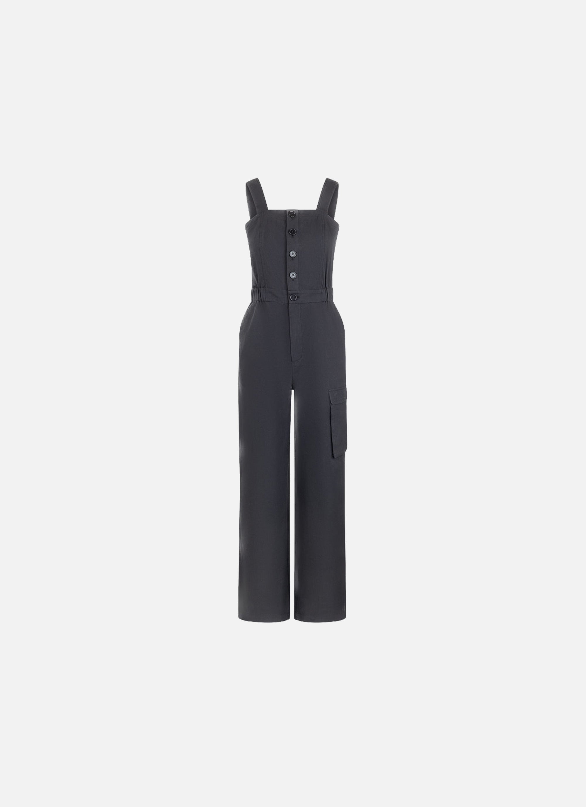 Tailored Straps Jumpsuit | Black