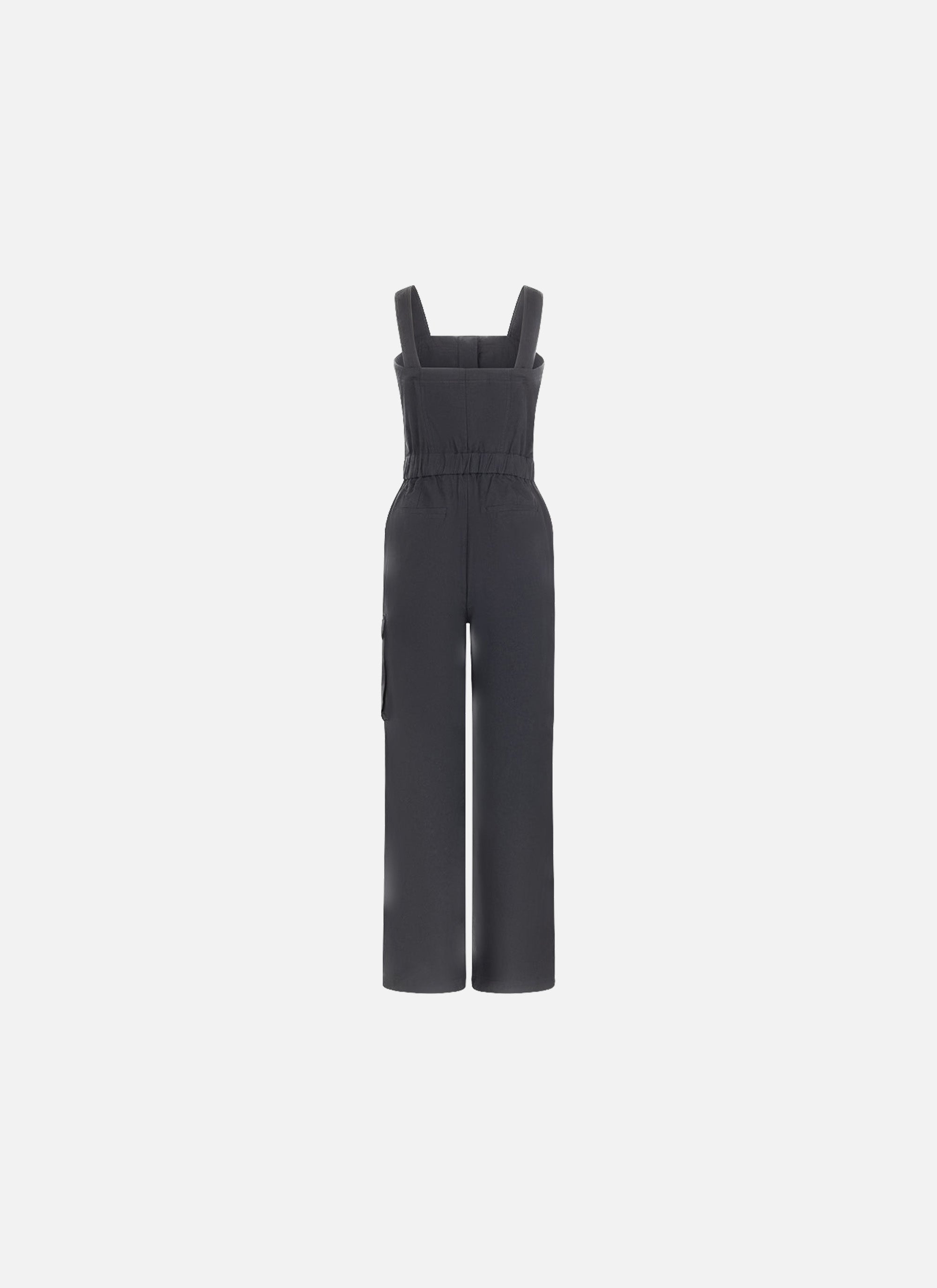 Tailored Straps Jumpsuit | Black