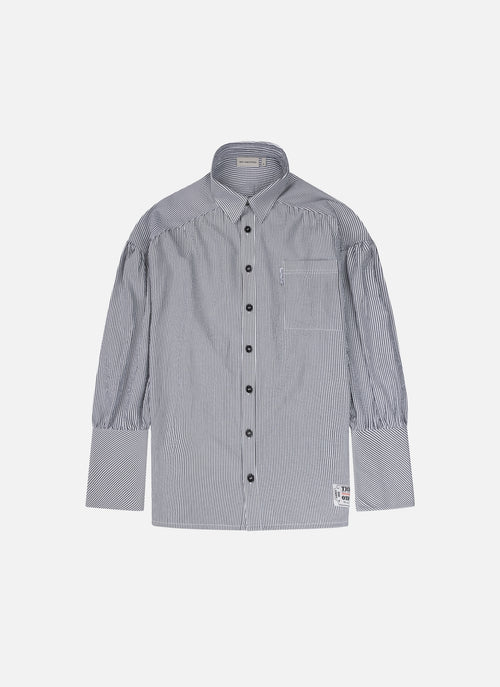 Striped Resort Shirt | Black/White