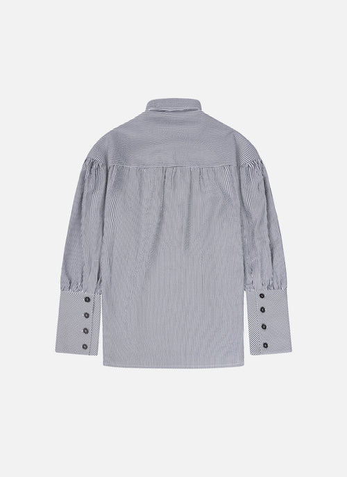 Striped Resort Shirt | Black/White