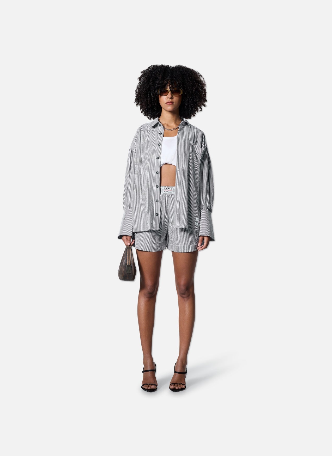 Striped Resort Shorts | Black/White