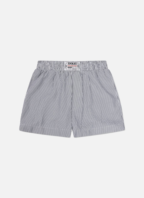 Striped Resort Shorts | Black/White