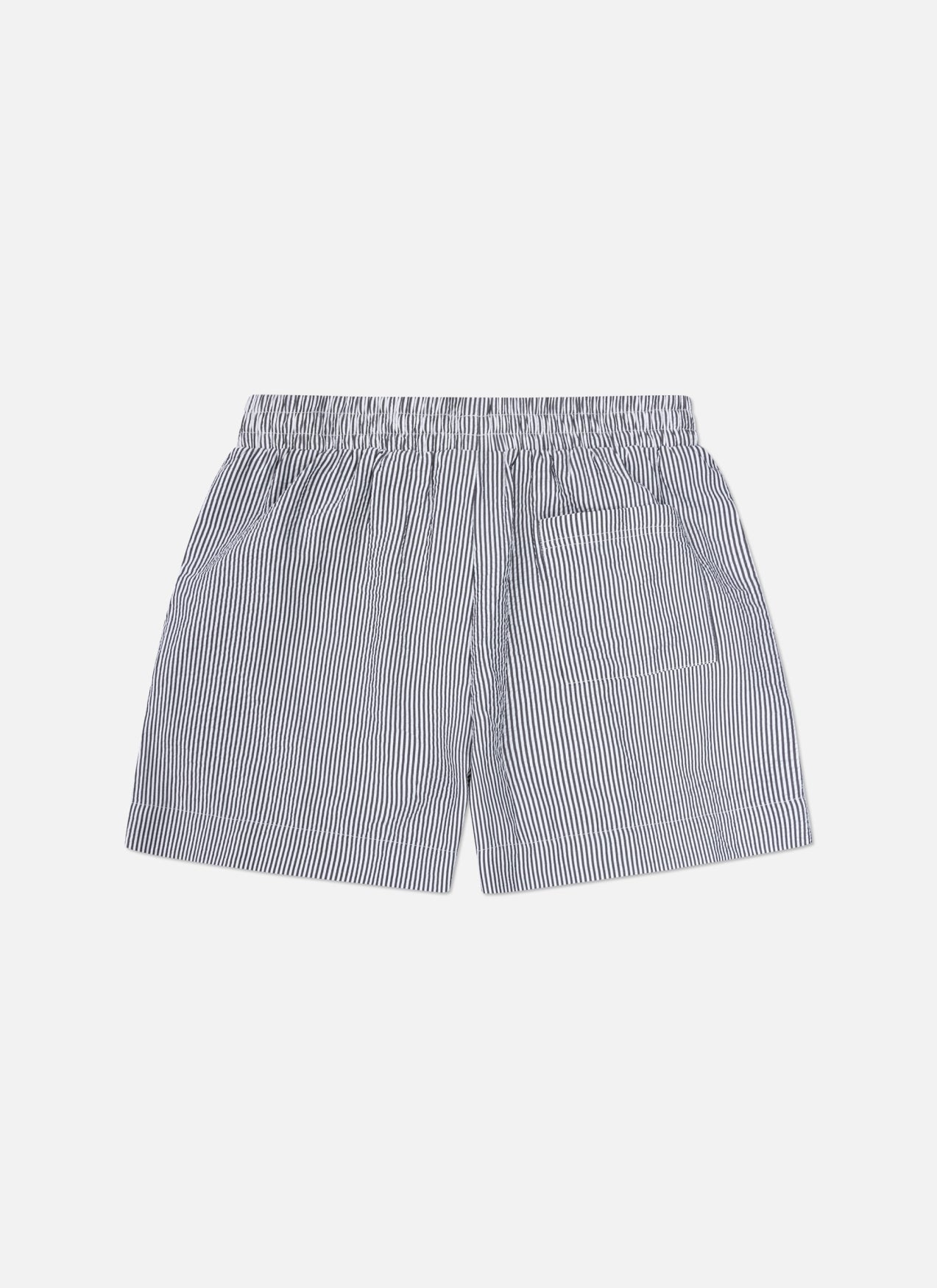 Striped Resort Shorts | Black/White