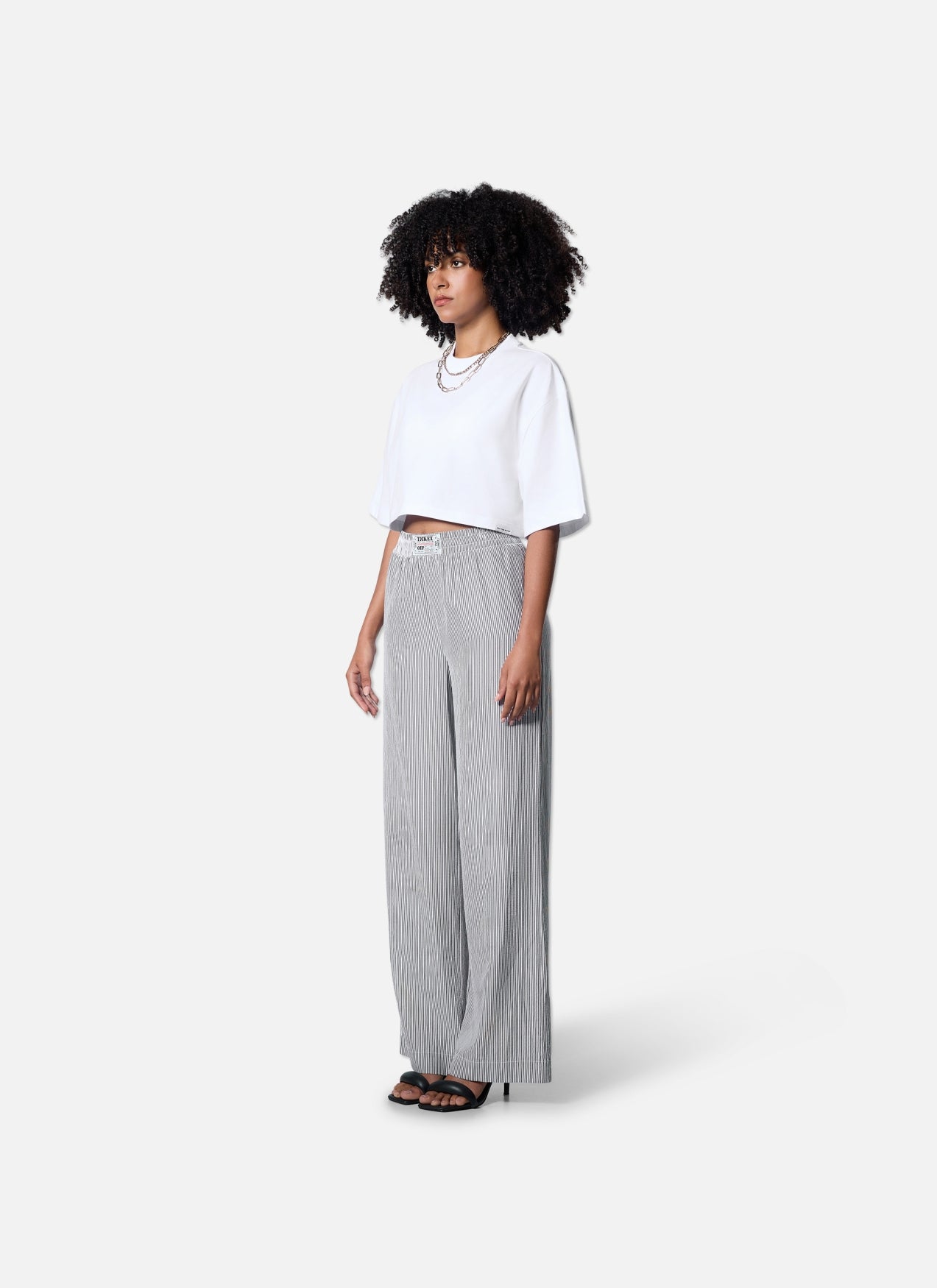 Lana Cropped Tee | White