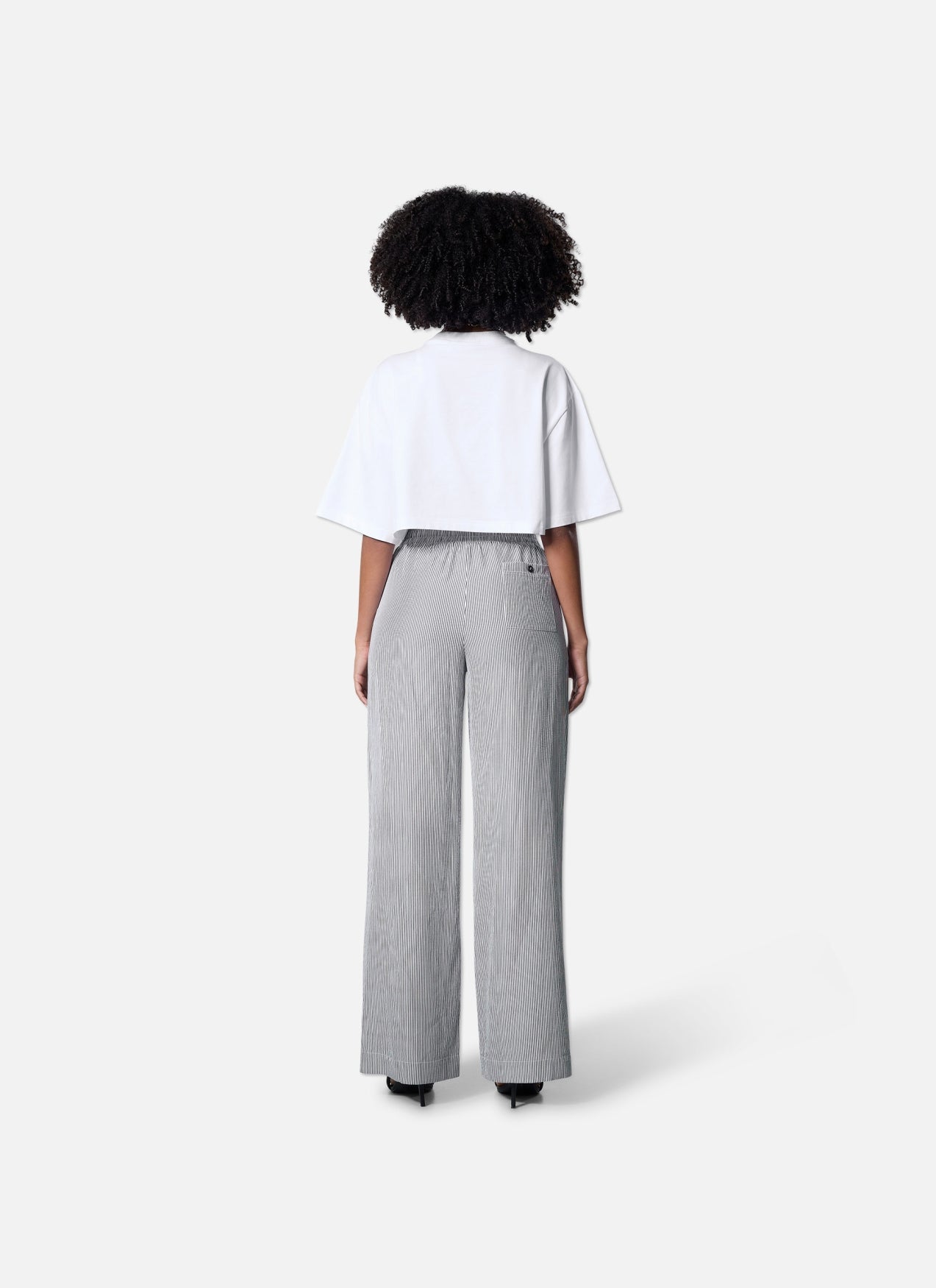 Lana Cropped Tee | White