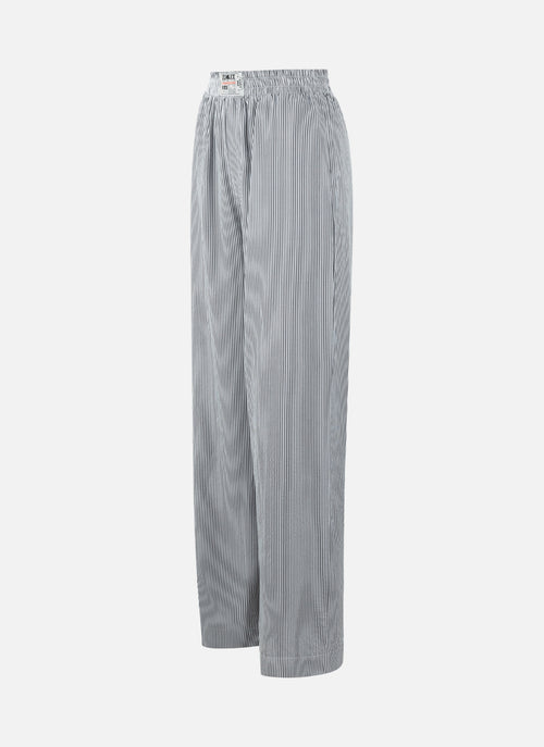 Striped Resort Pants | Black/White