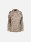 Satin Paige Shirt | Sand
