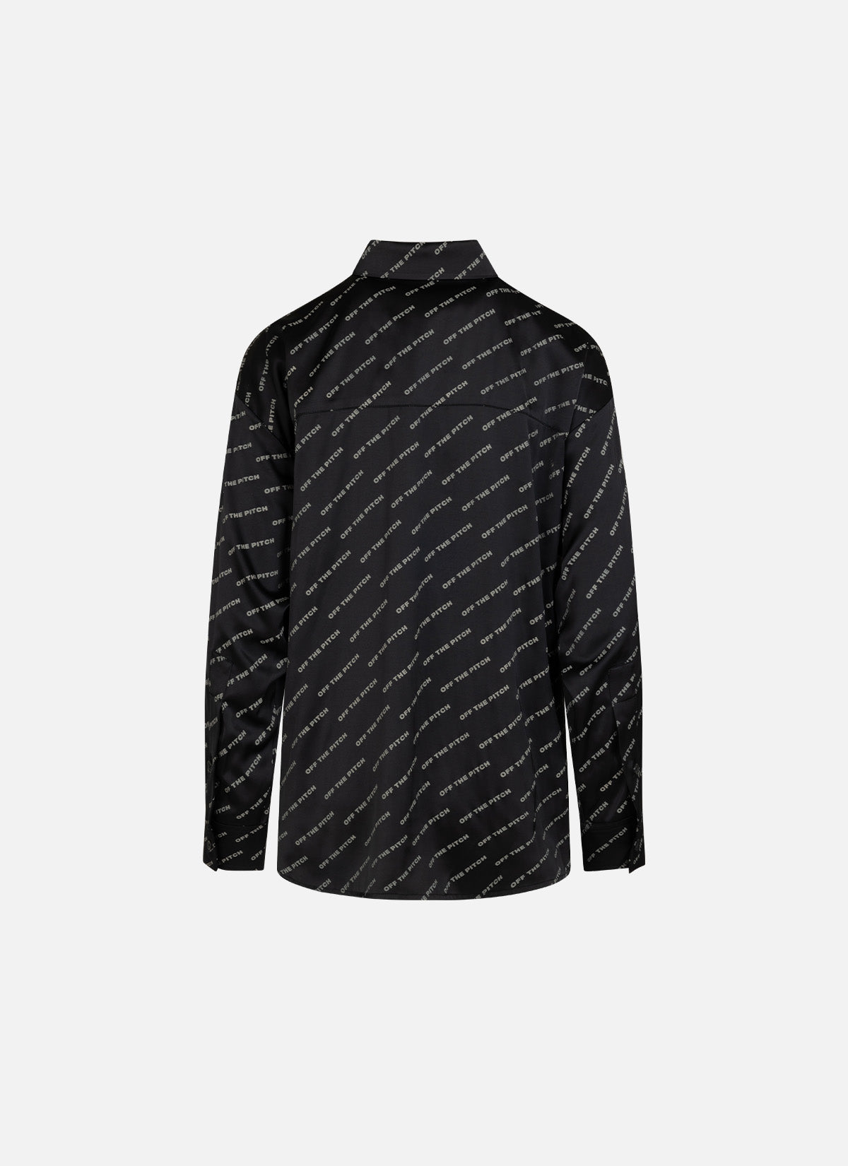 Satin Paige Shirt | Black