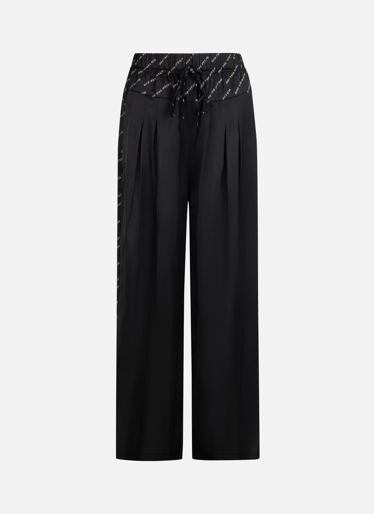 Satin Paige Pants | Black