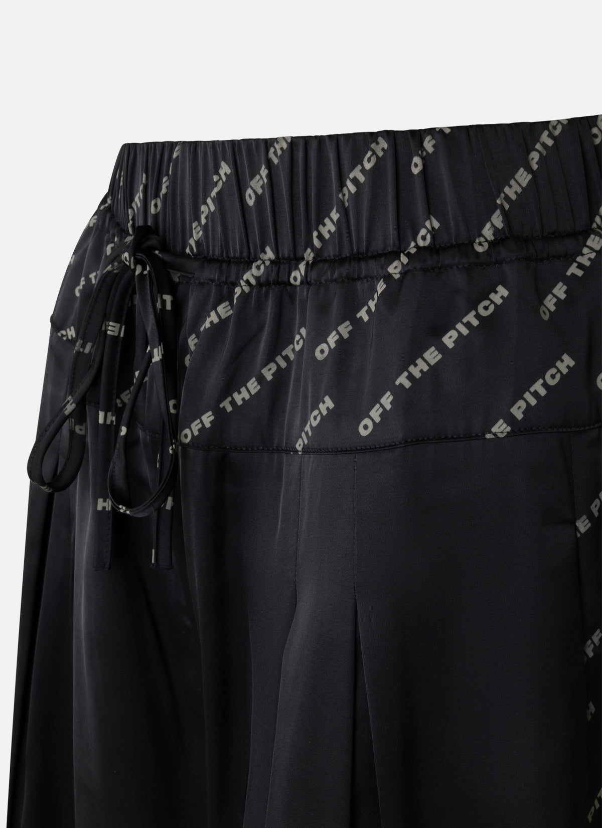 Satin Paige Pants | Black