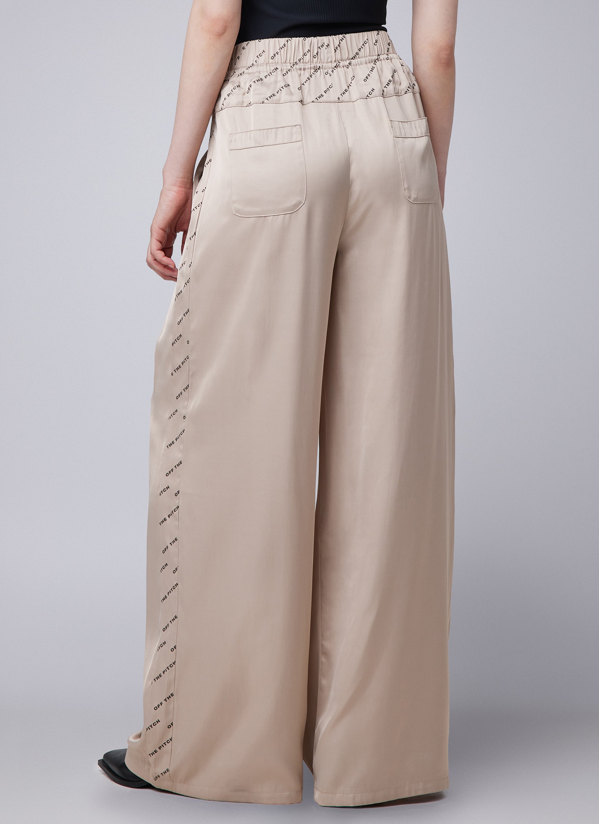 Satin Paige Pants | Sand