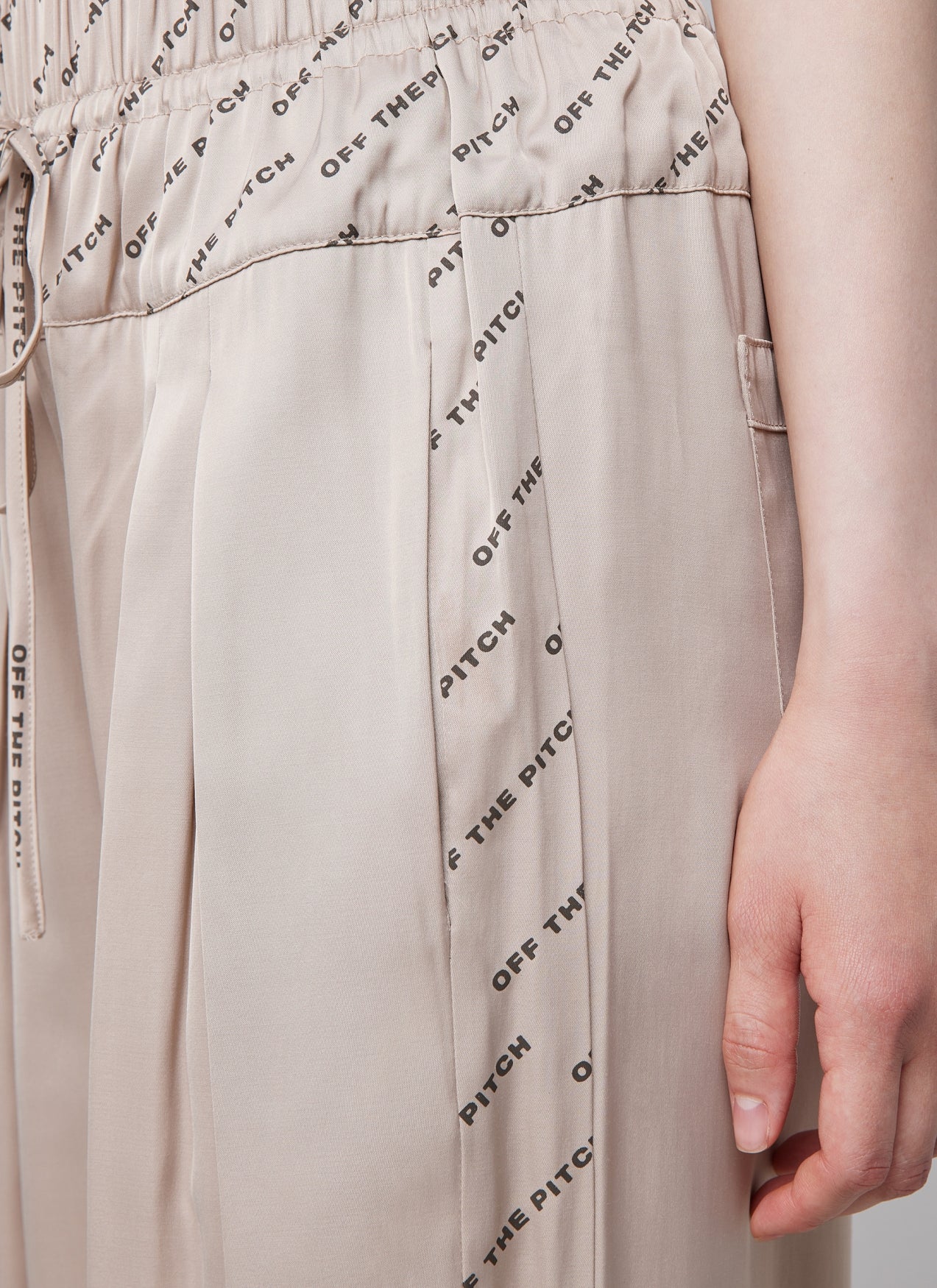 Satin Paige Pants | Sand