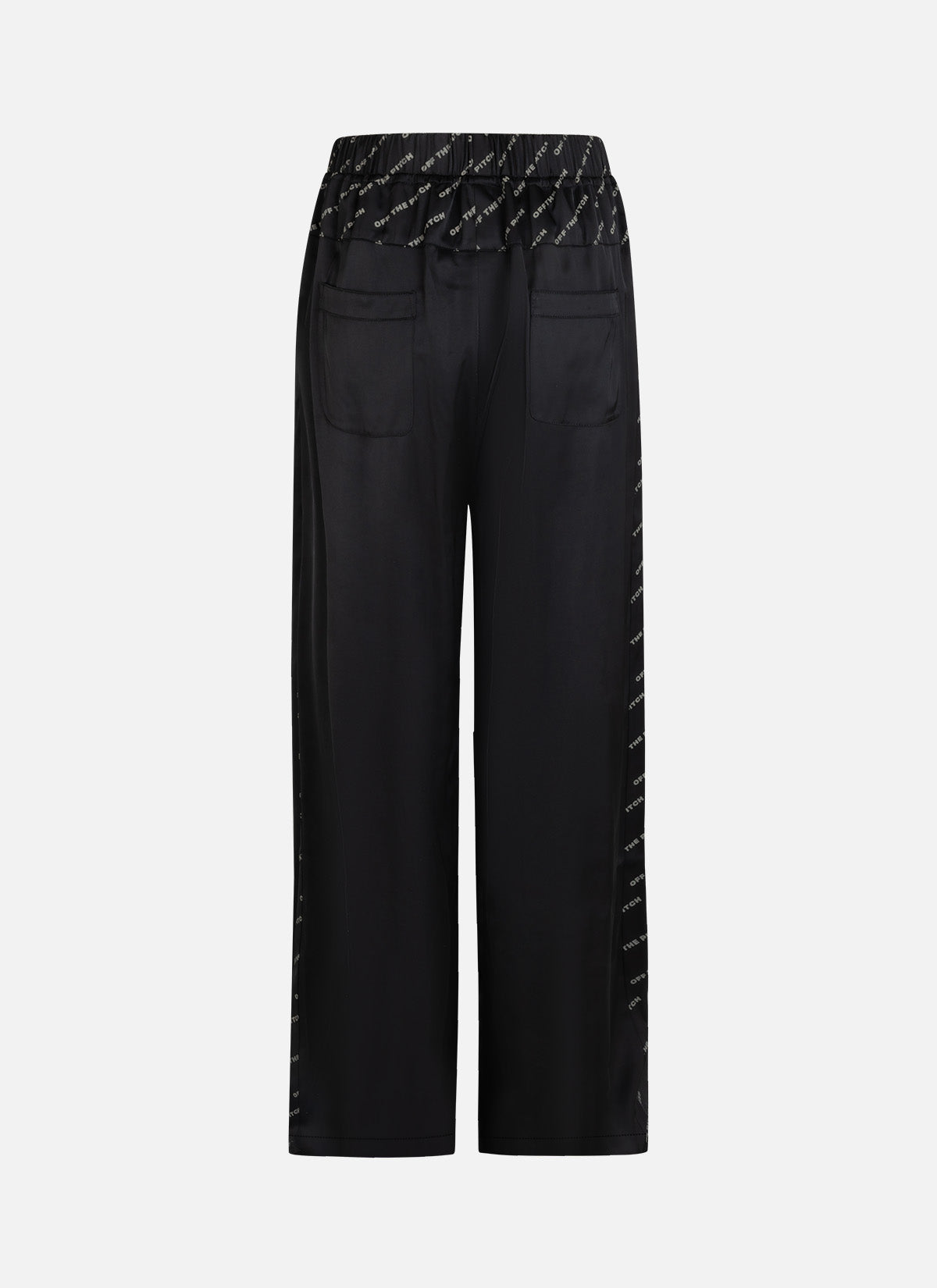 Satin Paige Pants | Black