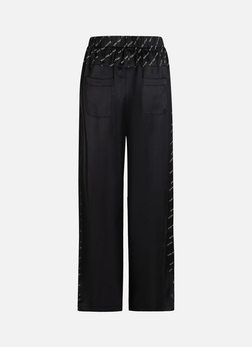 Satin Paige Pants | Black