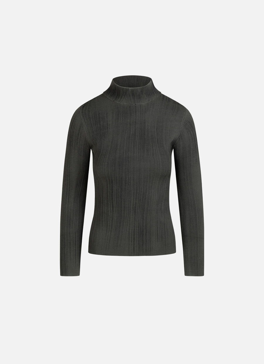 Top de cuello alto de punto Mud 