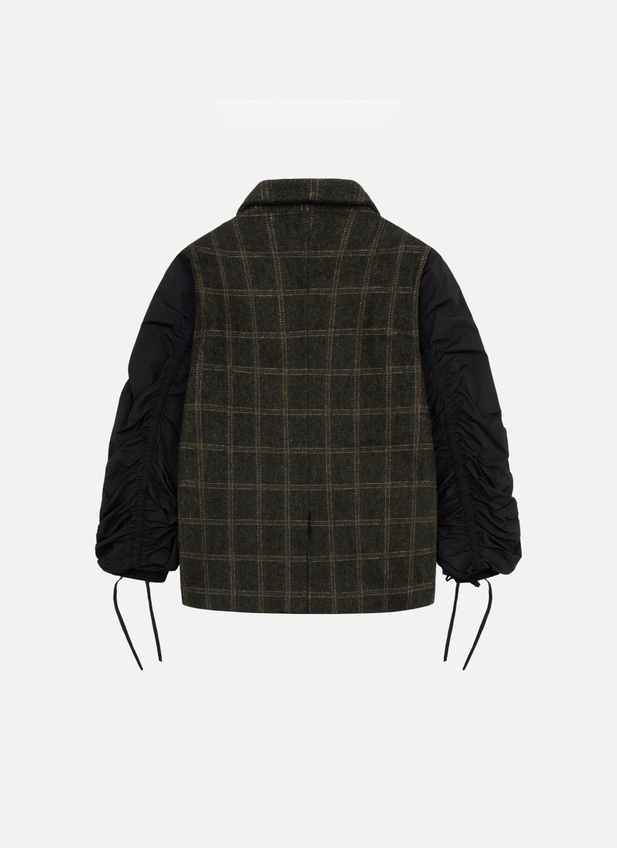 Wool-Blend Bomber Blazer | Dark green