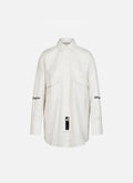 Camisa a rayas de tamaño grande | Blanco
