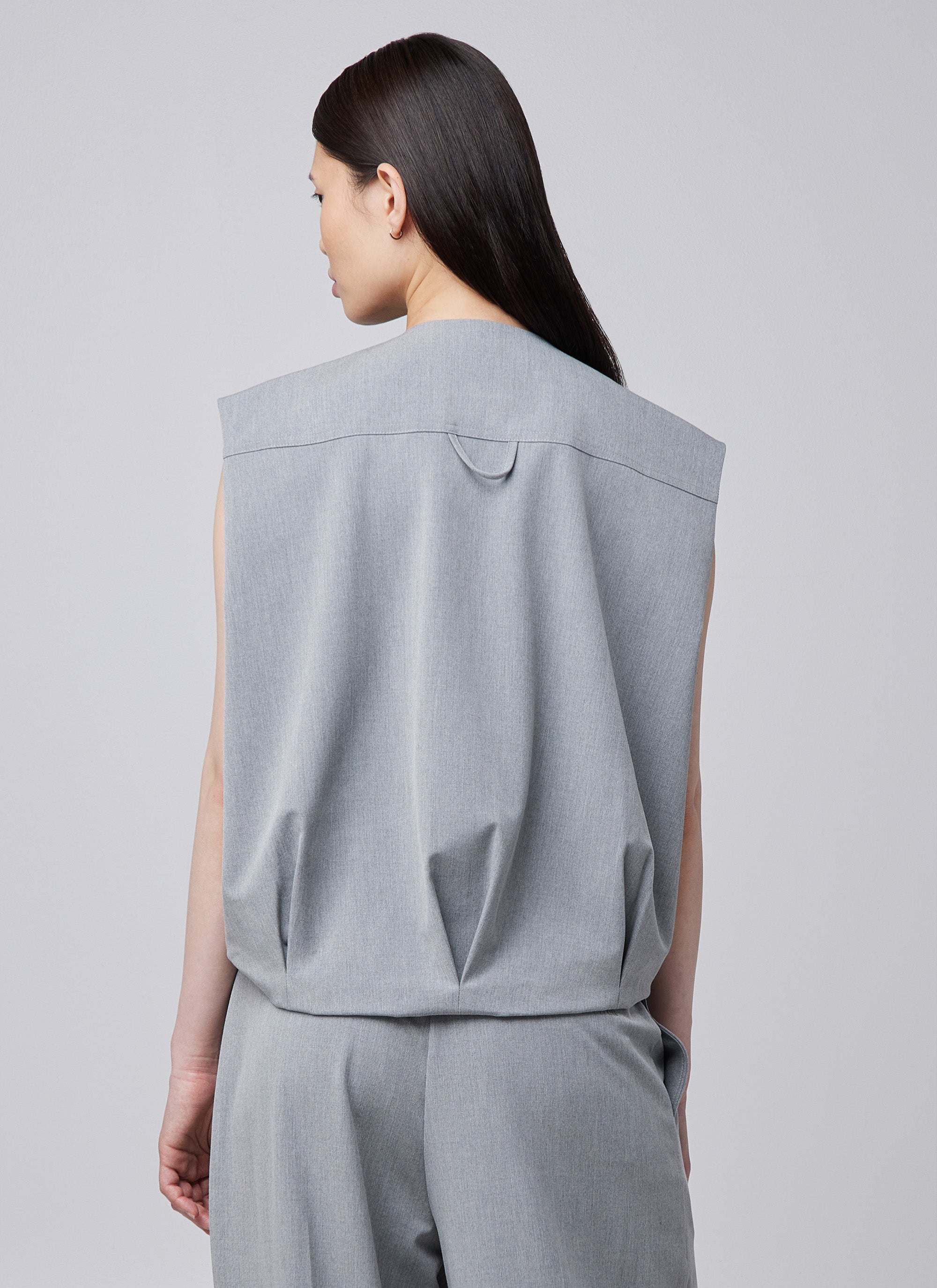 Oversized Xan Gilet | Ultimate Grey