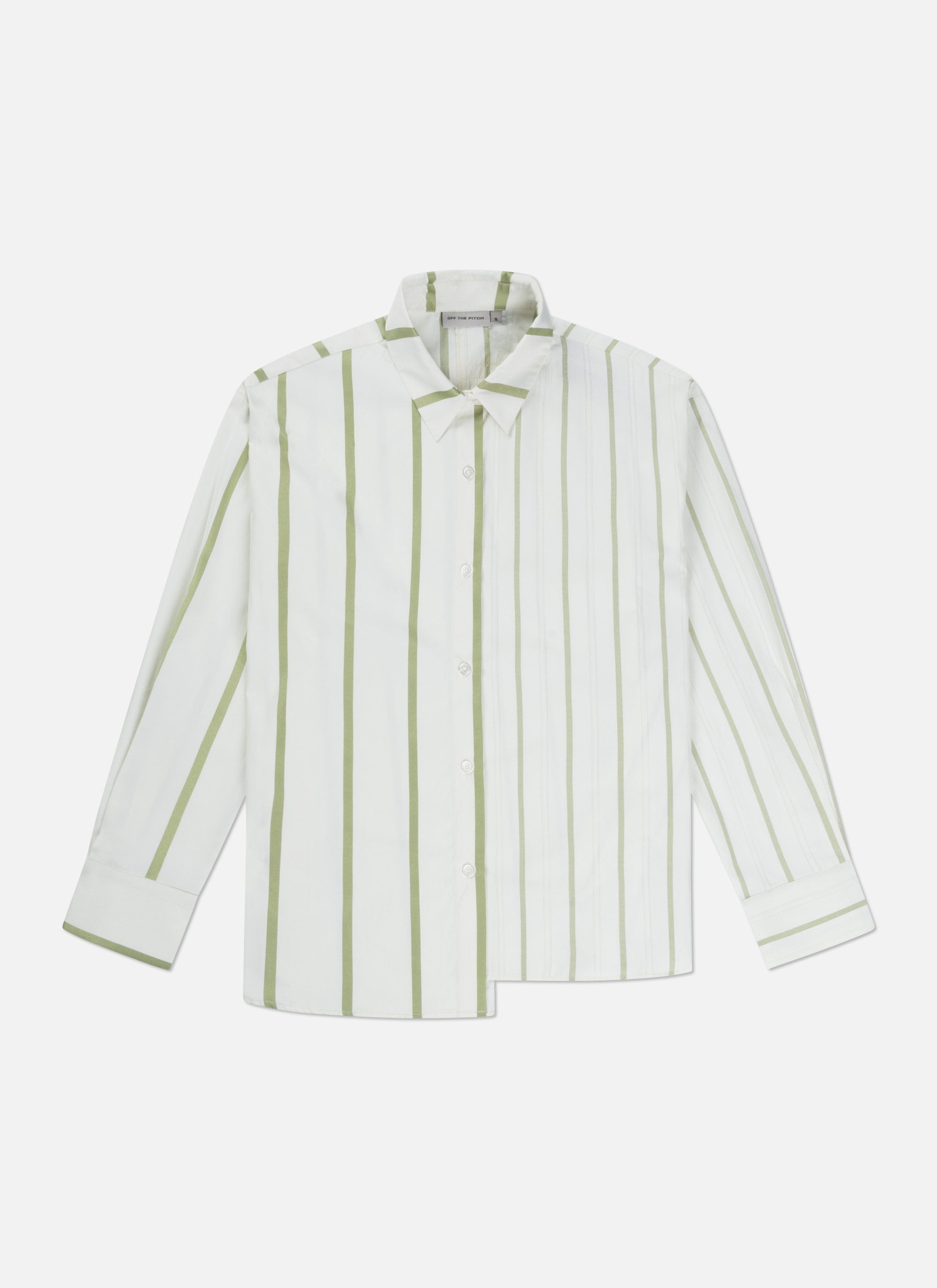 Asymmetric Striped Sora Shirt | Off White