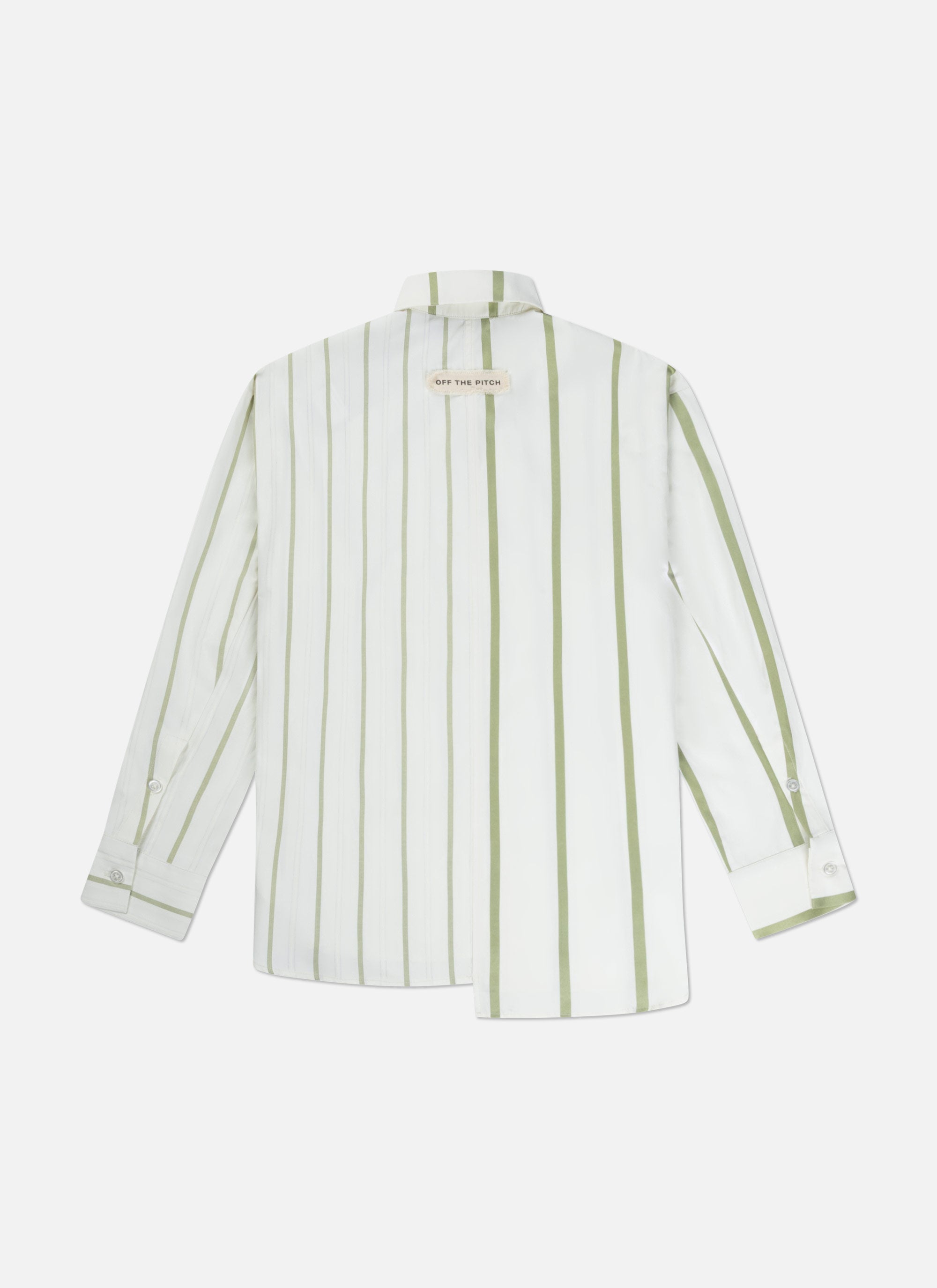 Asymmetric Striped Sora Shirt | Off White