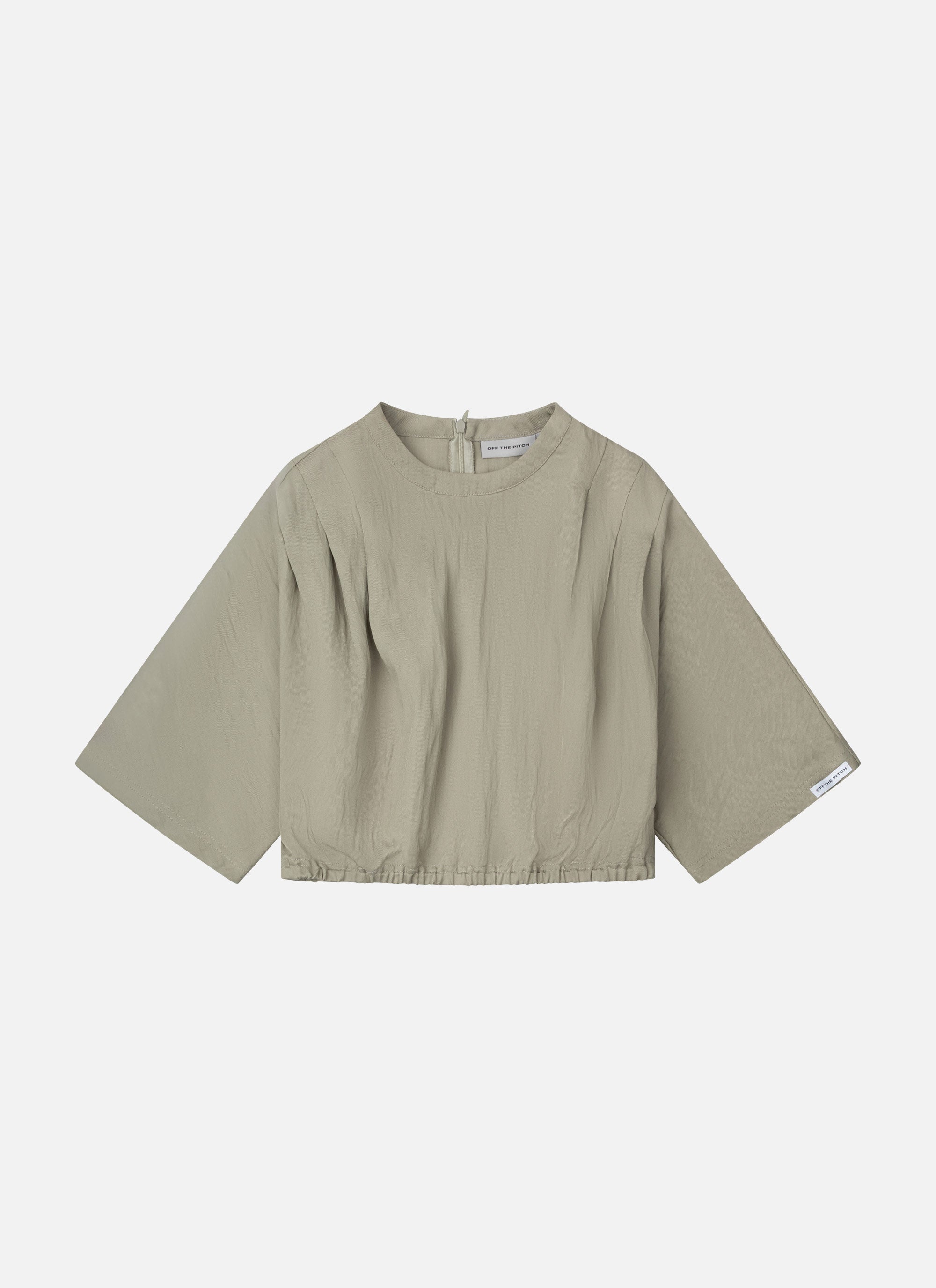 Pleated Mona Top | Olive