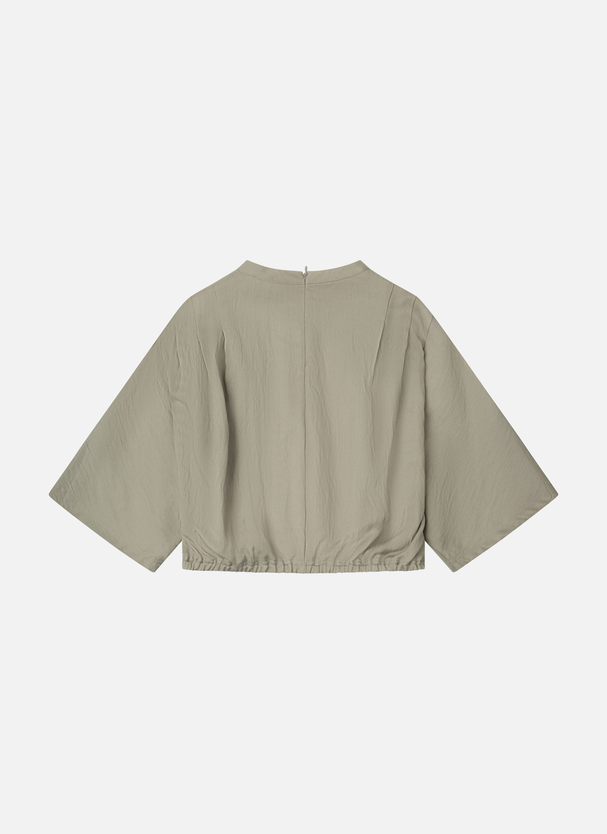 Pleated Mona Top | Olive