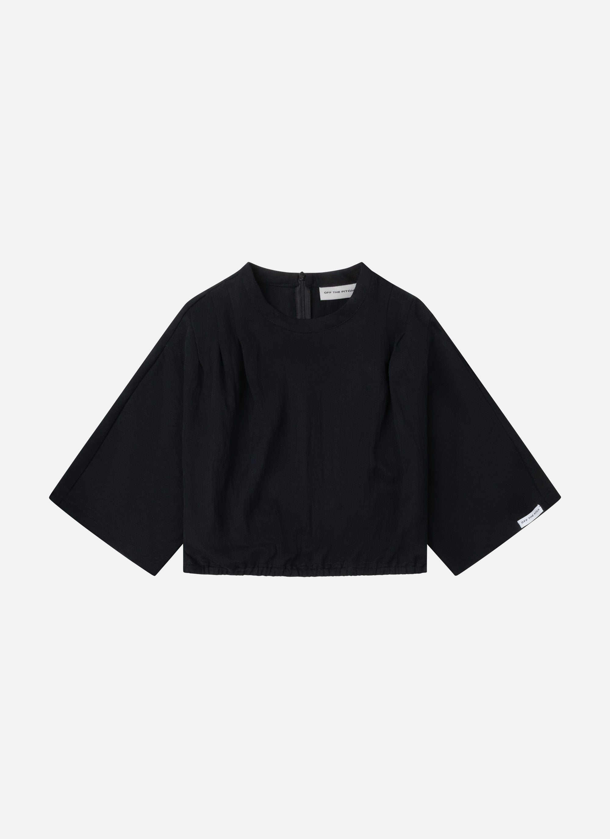 Pleated Mona Top | Black