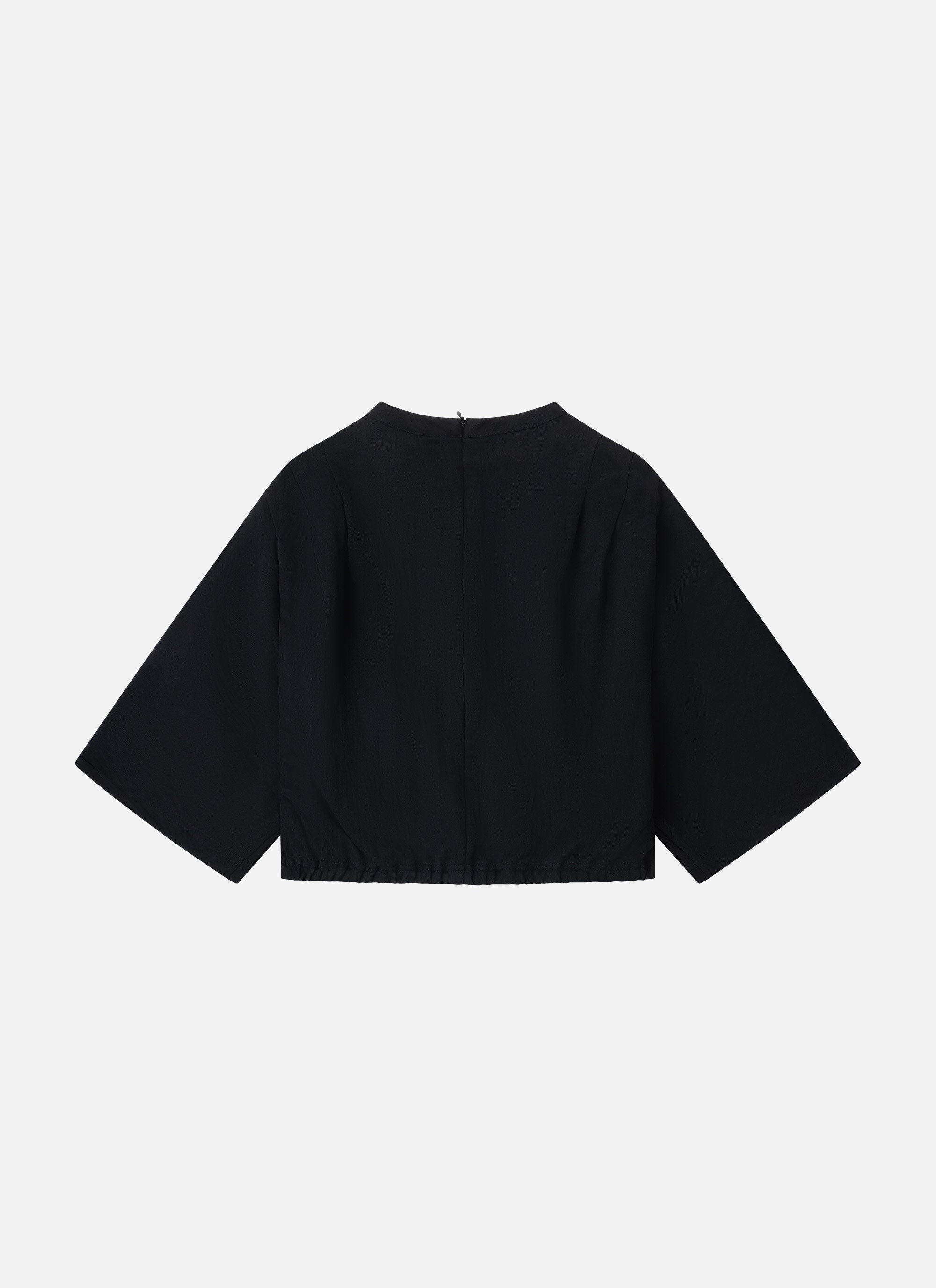Pleated Mona Top | Black