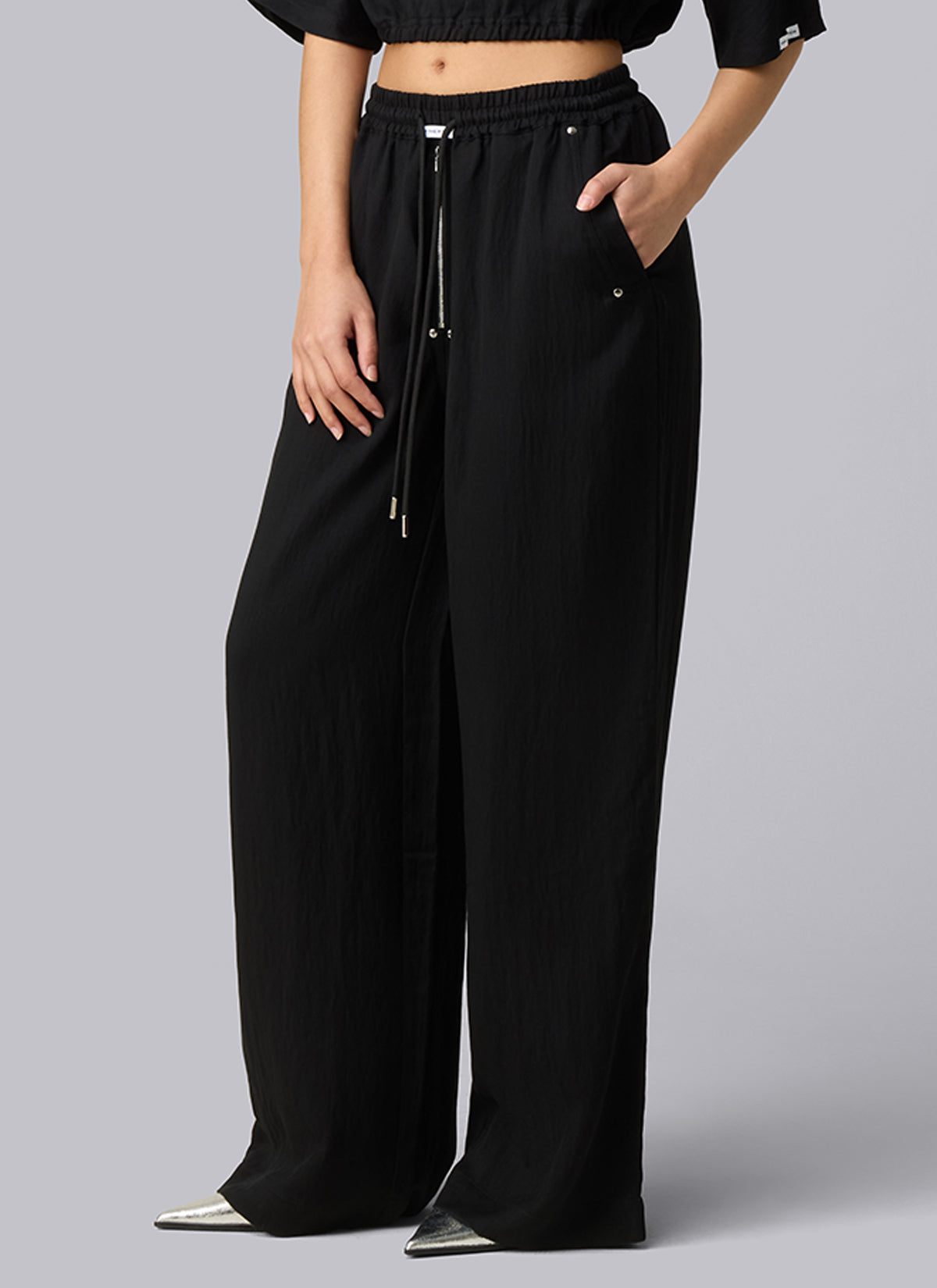 Relaxed Fit Mona Pants | Negro