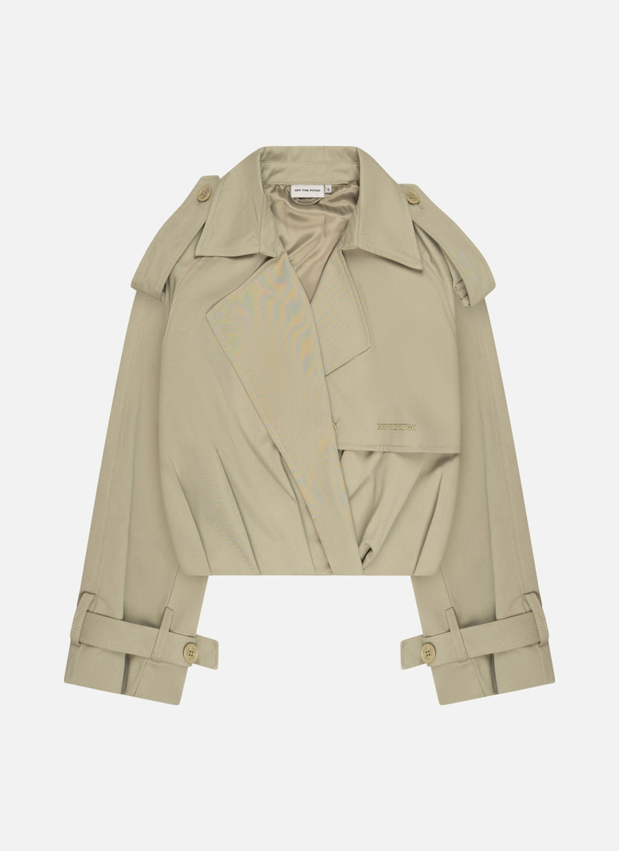 Chaqueta Trench Plisada 